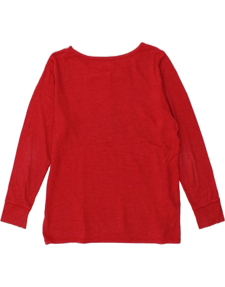 EDDIE BAUER Womens Top Long Sleeve UK 20 2XL Red Cotton Vintage Eddie Bauer and Second-Hand Eddie Bauer from Messina Hembry 