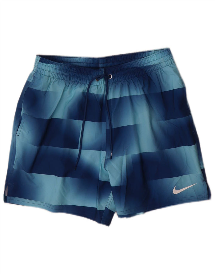 Pantaloncini sportivi da uomo Nike Blu medio geometrico