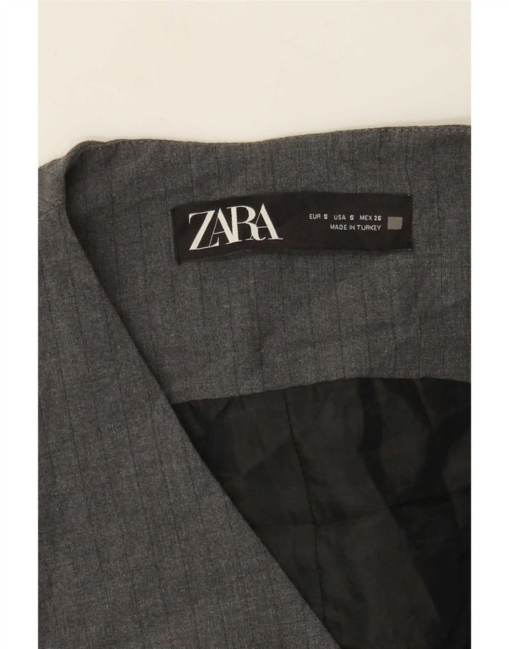 Gilet Zara da donna UK 8 piccolo grigio a righe