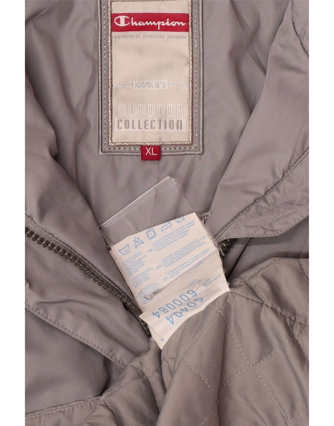 Giacca a vento con cappuccio da donna Champion UK 18 XL Poliestere grigio