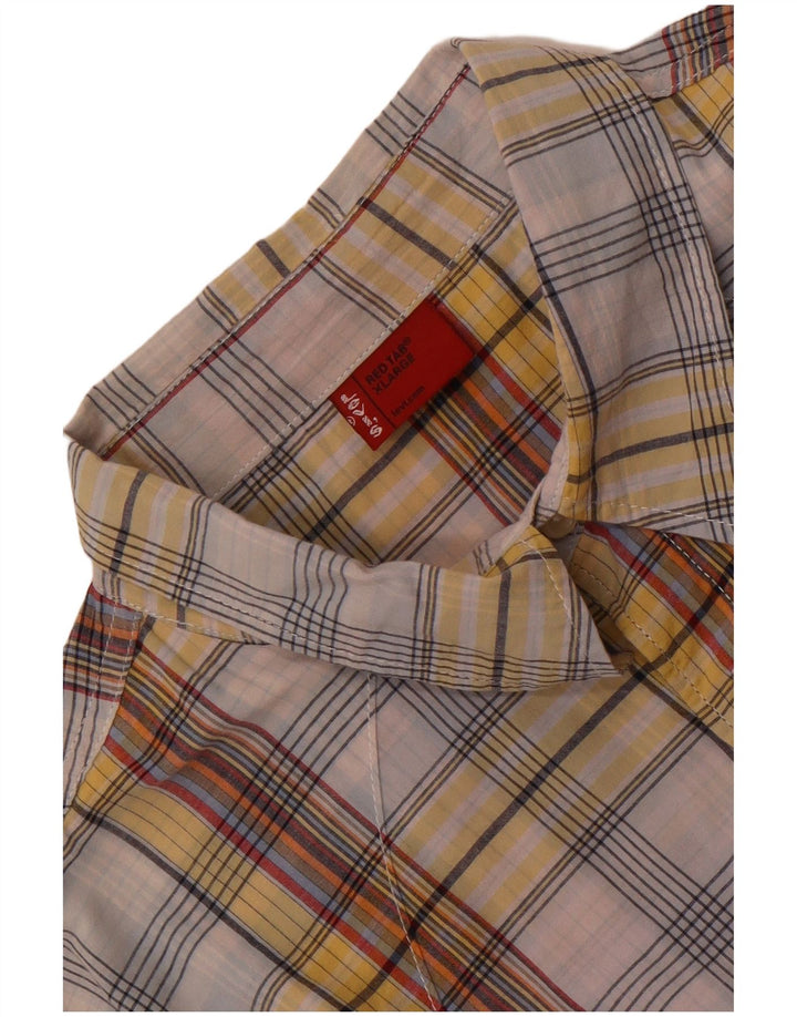 Camicia a maniche corte da uomo Levi's XL a quadri multicolore