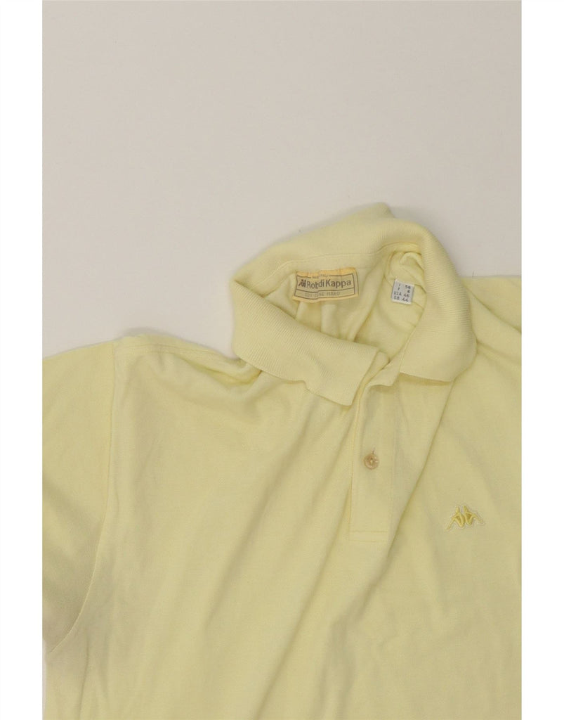 KAPPA Mens Polo Shirt UK 44 XL Yellow Cotton Vintage Kappa and Second-Hand Kappa from Messina Hembry 