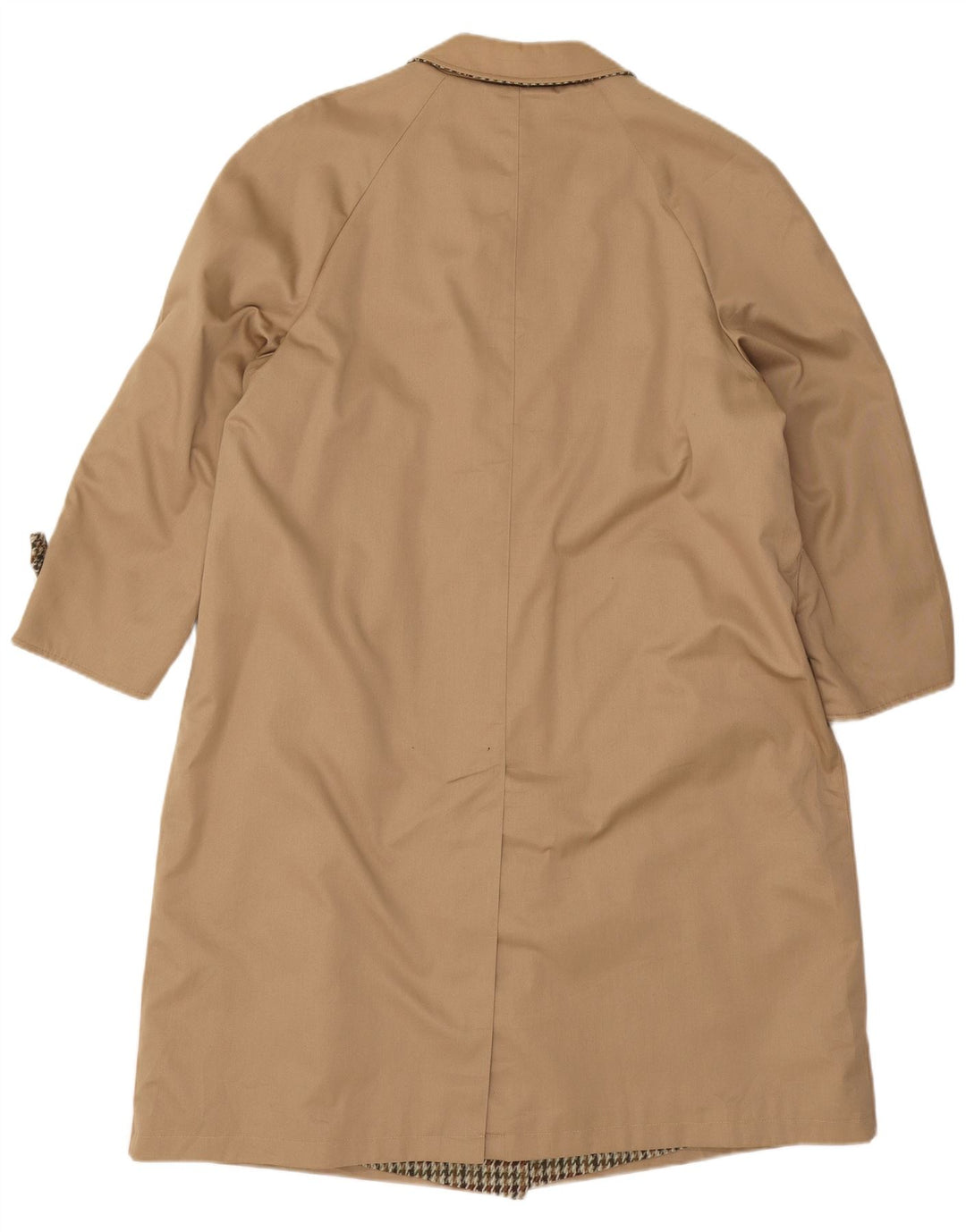 Soprabito reversibile oversize da donna vintage IT 47 XL pied de poule beige