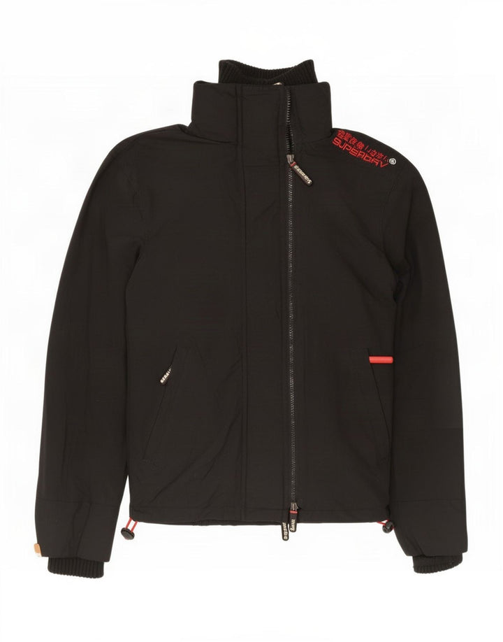 Giacca antipioggia da uomo Superdry The Windcheater Graphic UK 36 Small Nylon nero