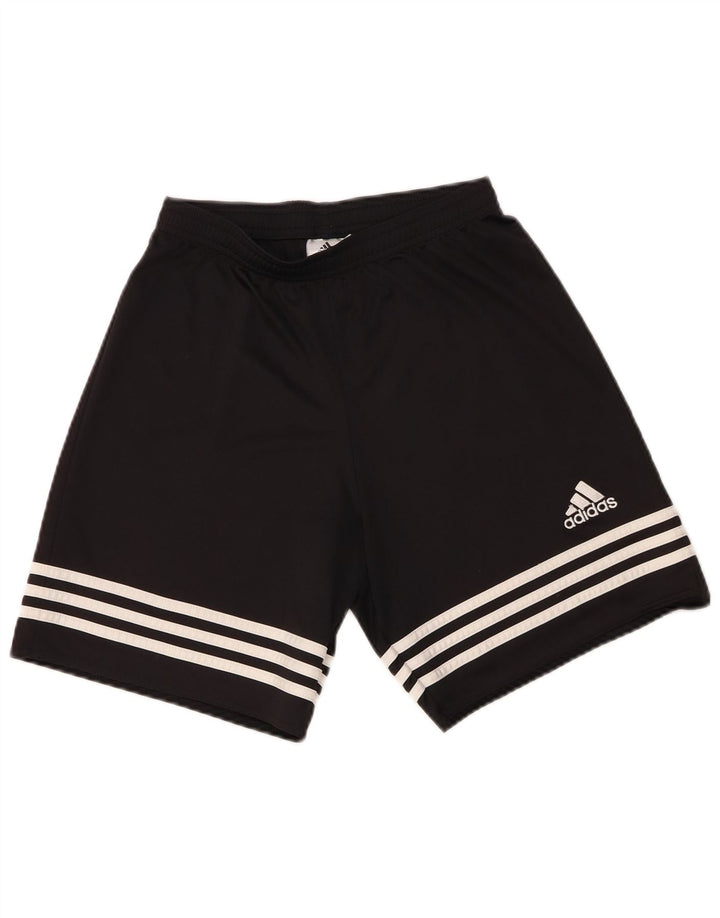 Pantaloncini sportivi Adidas Climalite da uomo piccoli in poliestere nero