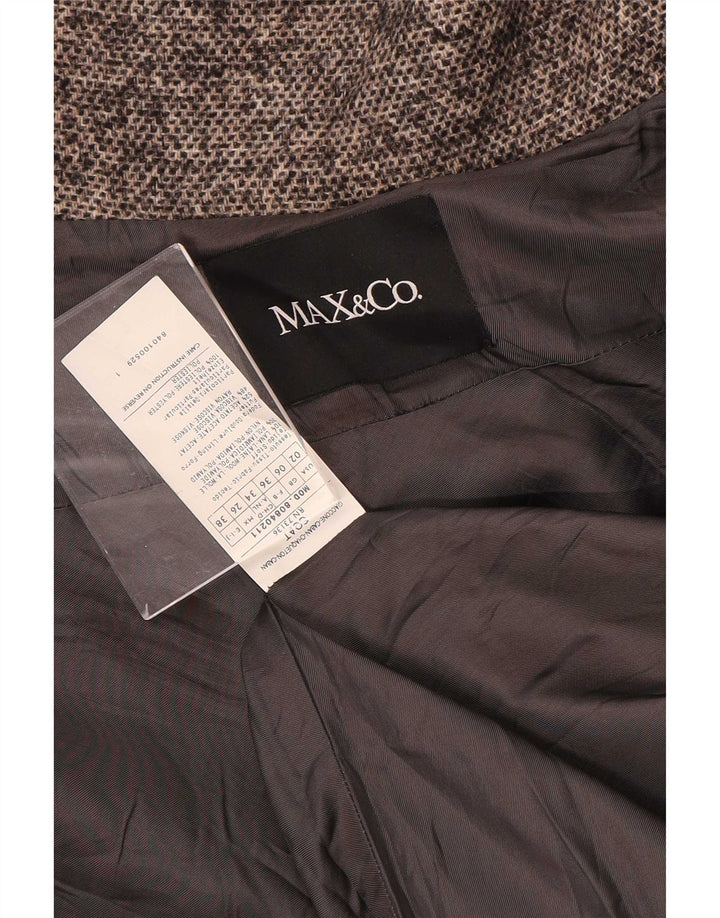 Max & Co. Soprabito corto oversize da donna UK 6 XS Lana screziata beige