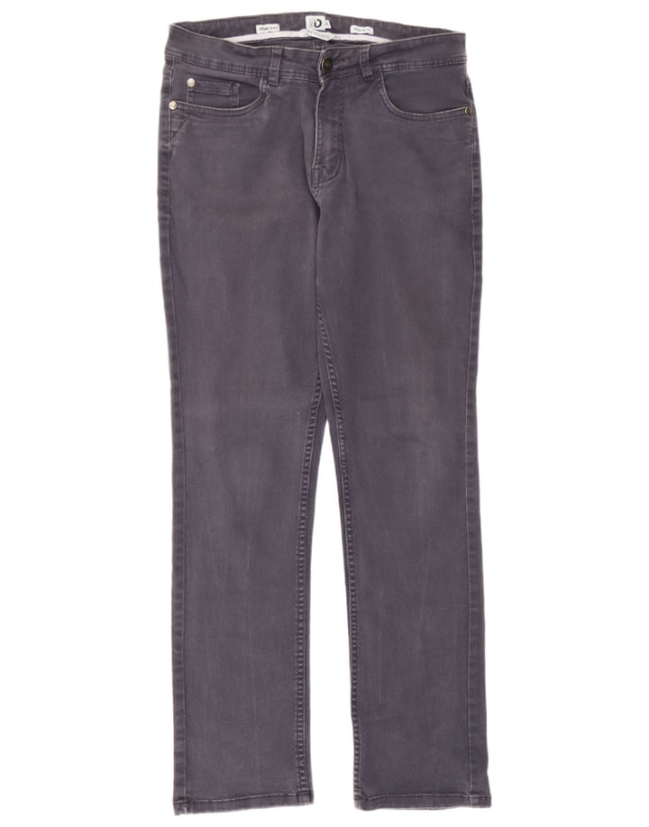 Jeans dritti vestibilità regolare da donna di Dack IT 46 Large W32 L30 Blu navy