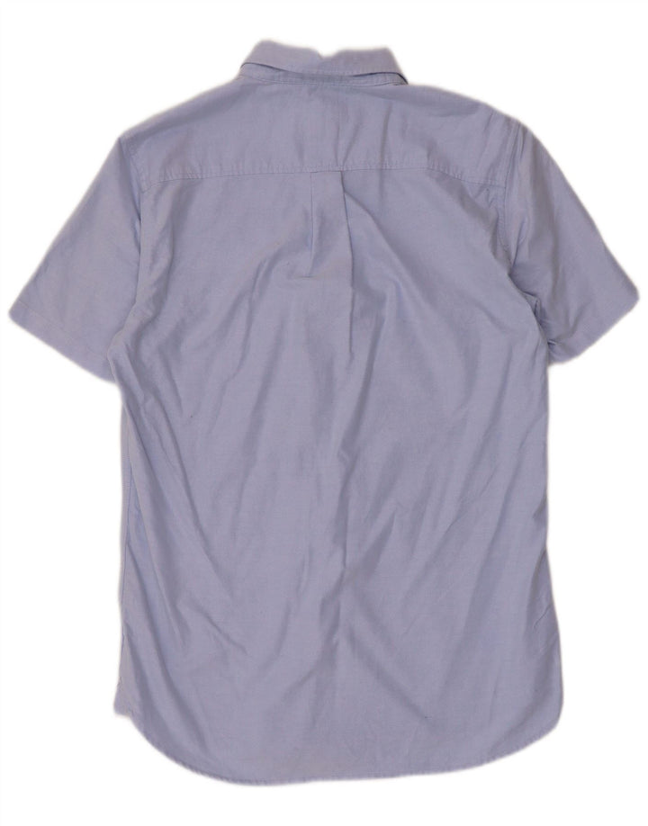 Camicia da uomo a maniche corte Regular Fit Superdry Small in cotone blu