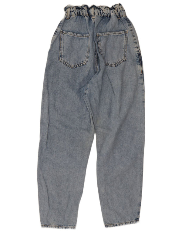 Jeans affusolati a vita alta da donna Zara EU 34 2XS W24 L25 cotone blu