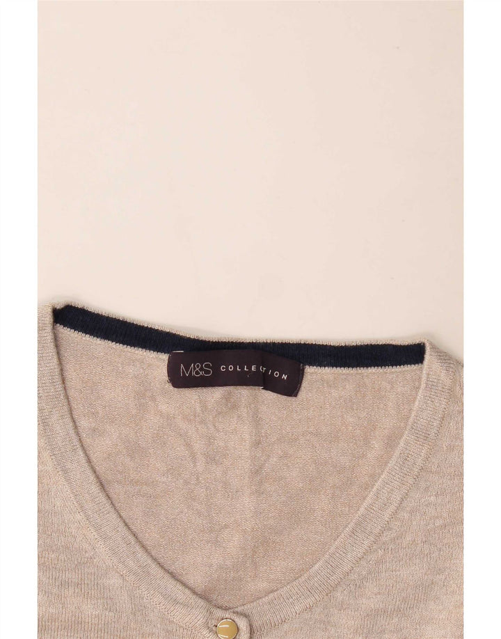 Maglione cardigan da donna Marks & Spencer UK 14 Grigio medio