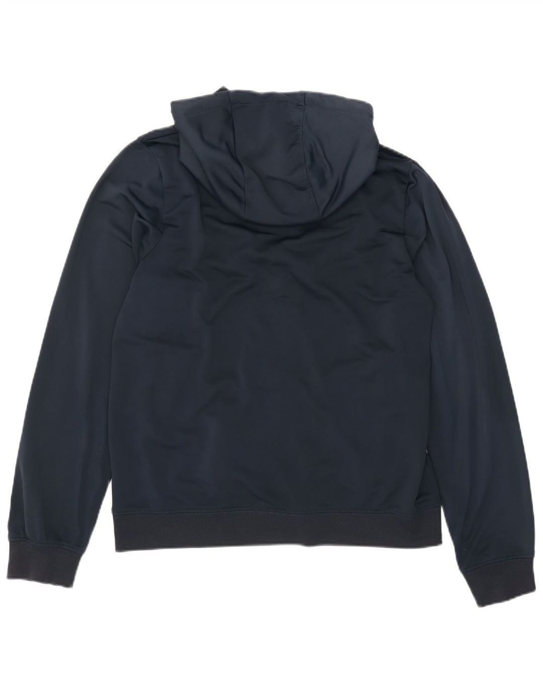 Felpa con cappuccio e zip Nike da uomo, grande, in poliestere color block blu navy
