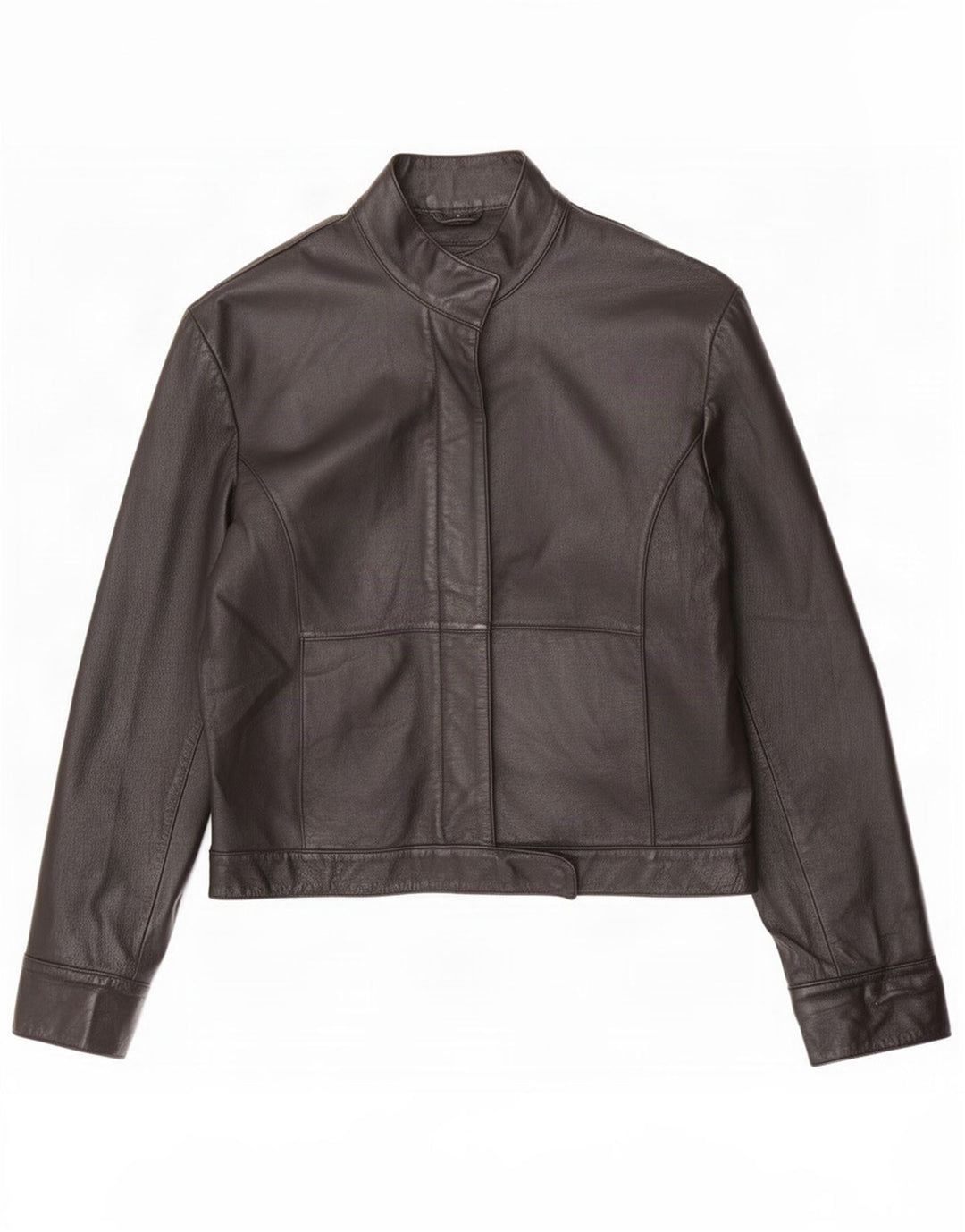 Giacca in pelle da donna Les Boulevards IT 44 media nera