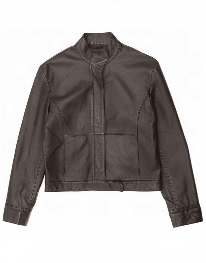 Giacca in pelle da donna Les Boulevards IT 44 media nera