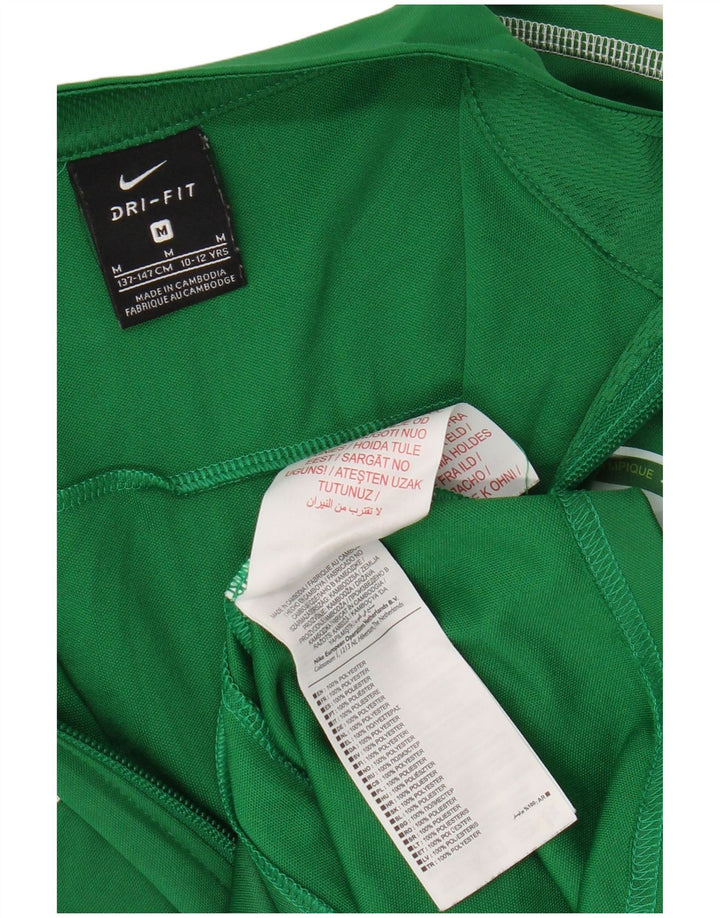 Giacca da tuta grafica Nike Dri Fit da ragazzo, 10-11 anni, verde medio