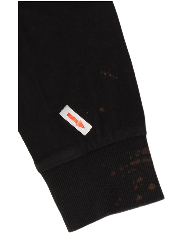 Felpa grafica da donna Fila Jumper UK 12 Medium Black Colourblock
