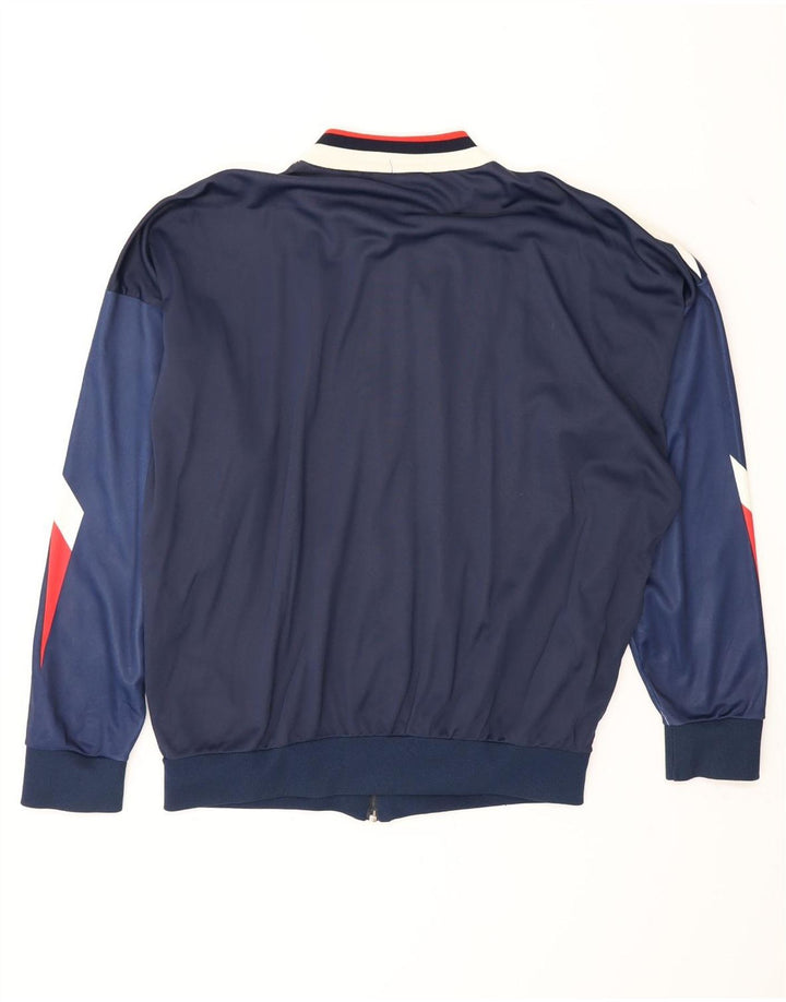 Giacca da tuta da uomo Umbro Cagliari 1990-1991 grande blu navy