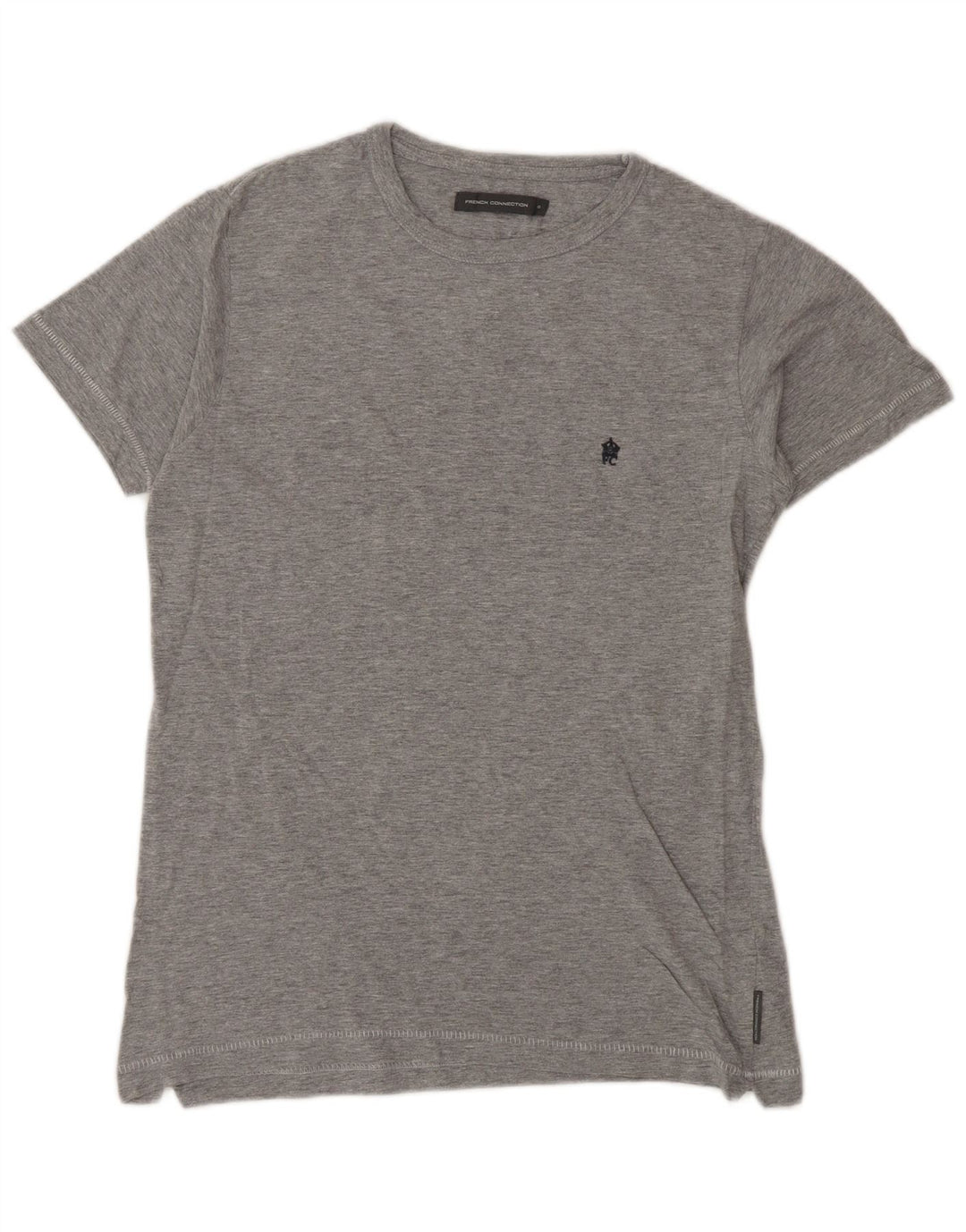T-shirt da donna French Connection Top UK 10 piccolo cotone grigio