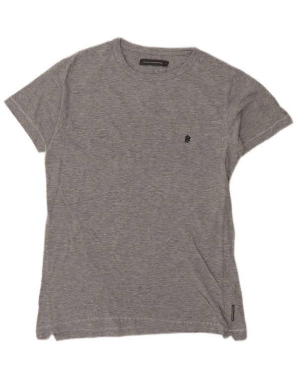 T-shirt da donna French Connection Top UK 10 piccolo cotone grigio