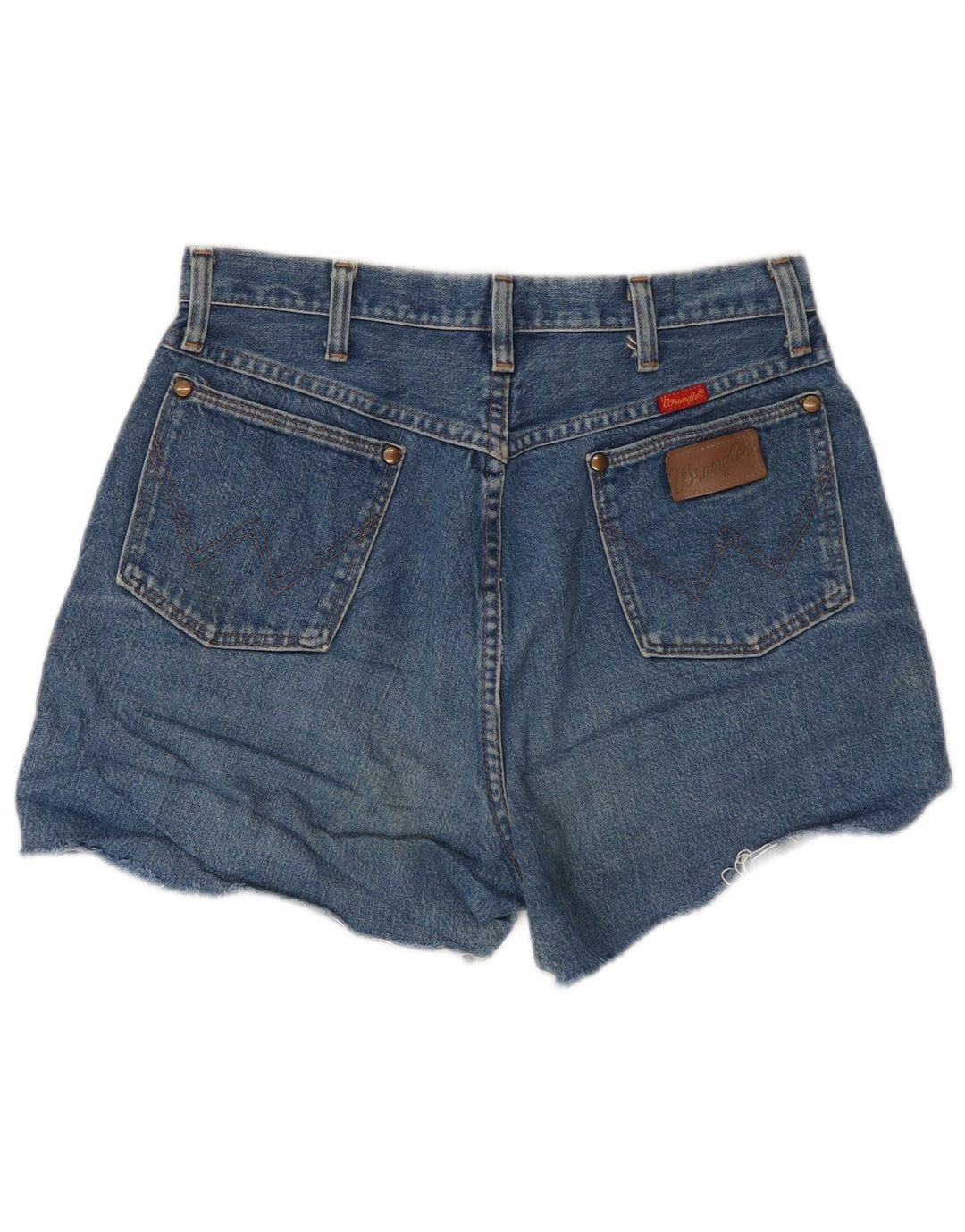 Pantaloncini di jeans da donna Wrangler W30 cotone blu medio