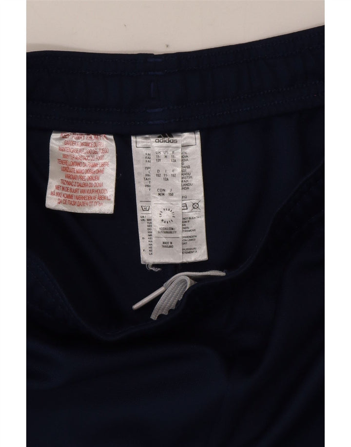 Pantaloni da tuta ADIDAS Aeroready da ragazzo 11-12 anni in poliestere blu navy