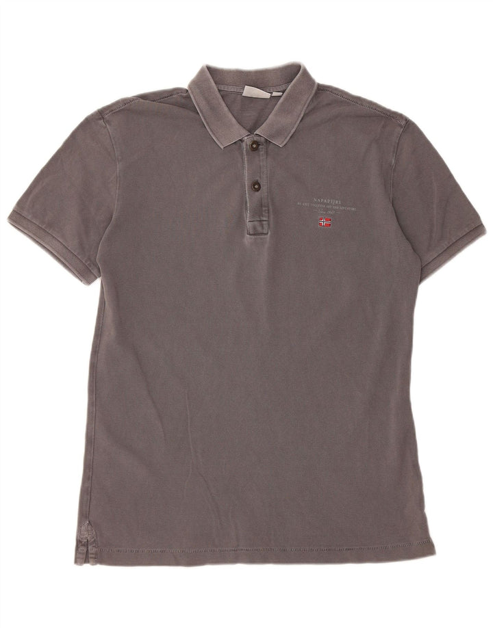 Polo da uomo Napapijri grigio medio