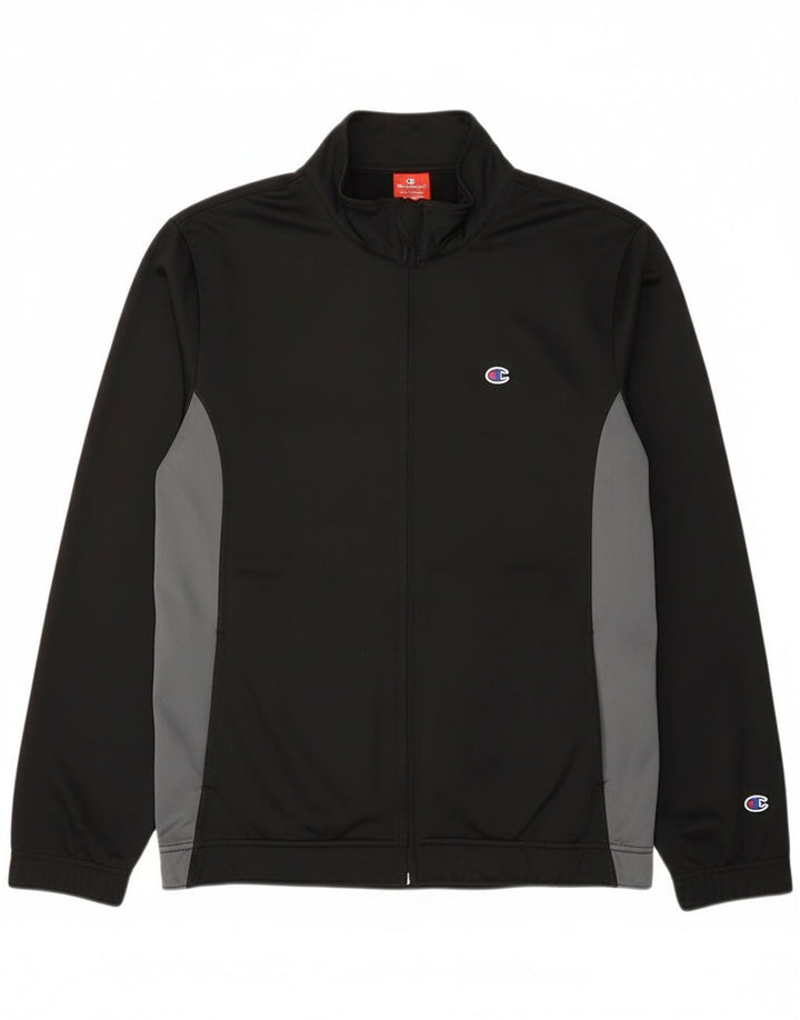 Giacca da tuta da uomo Champion XL Poliestere color block nero