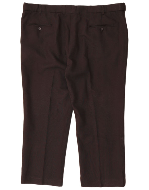 Pantaloni chino dritti da uomo Farah W42 L26 poliestere nero