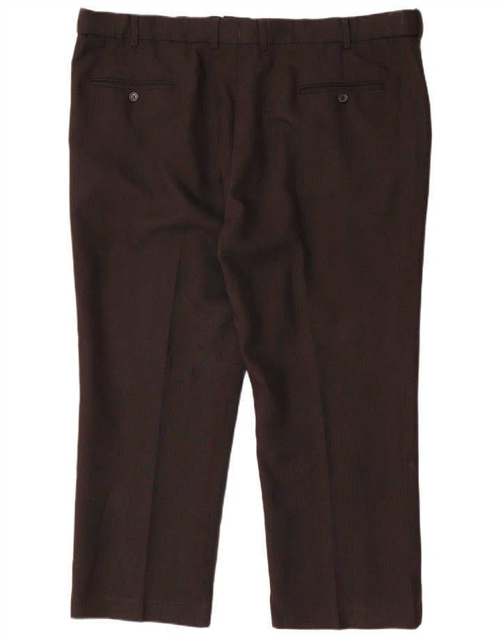 Pantaloni chino dritti da uomo Farah W42 L26 poliestere nero