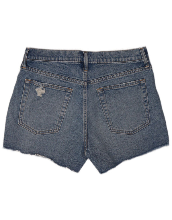 Pantaloncini di jeans invecchiati Gap da donna W30 cotone blu medio