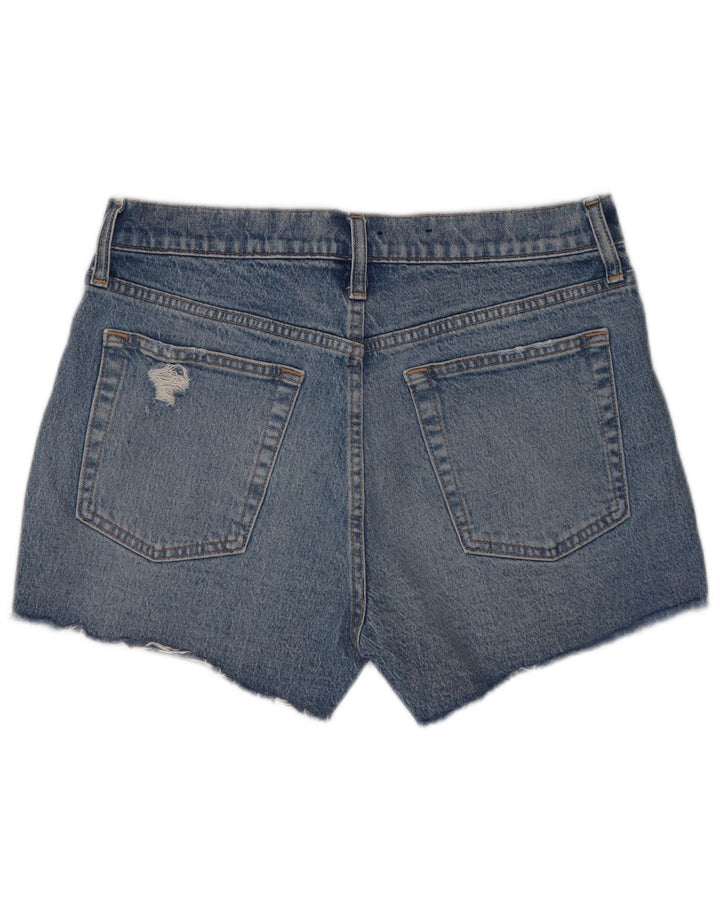 Pantaloncini di jeans invecchiati Gap da donna W30 cotone blu medio