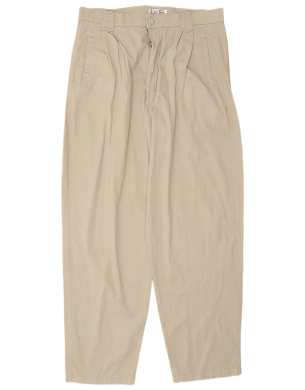 Pantaloni chino con pegged da uomo John F Gee vestibilità ampia EU 50 Large W34 L32 Grigio