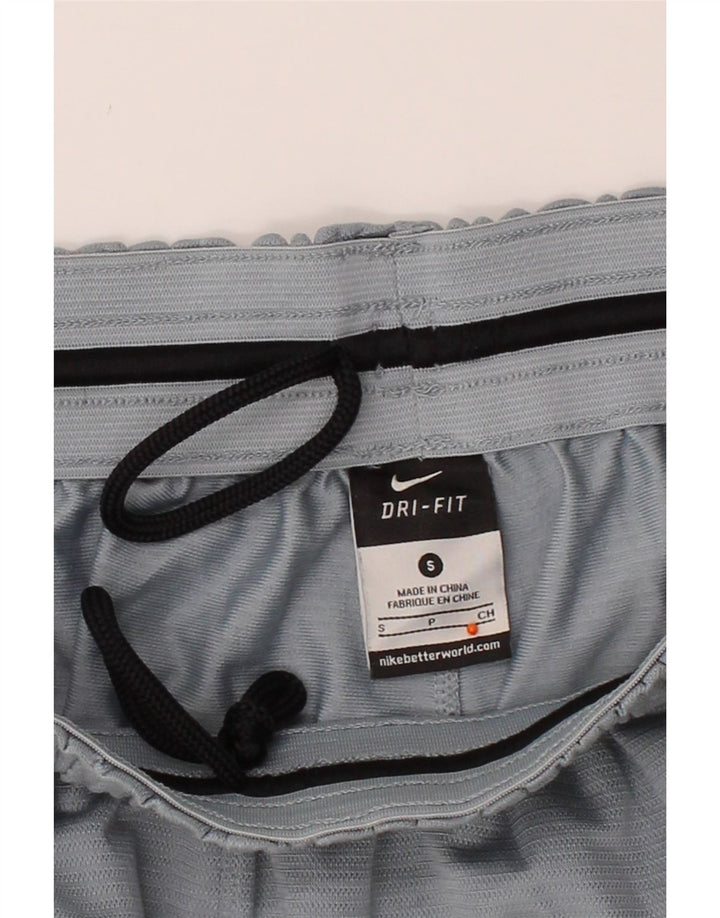 NIKE Mens Dri Fit Sport Shorts Small Grey Colourblock Polyester