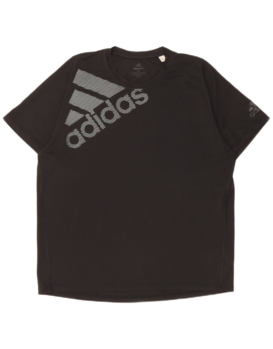T-shirt grafica Adidas da uomo Climalite Top XL poliestere nero