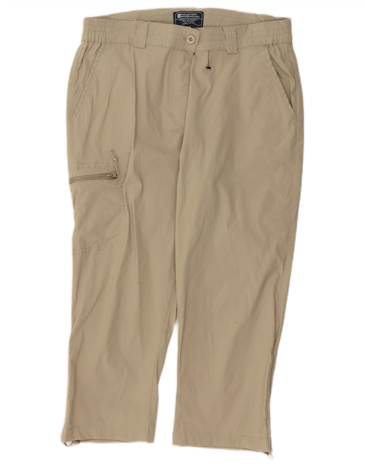 Pantaloni capri cargo da donna Mountain Warehouse UK 12 medi W30 L19 Beige