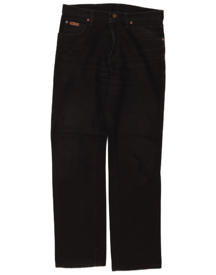 Jeans dritti Texas Wrangler da donna W33 L32 cotone nero