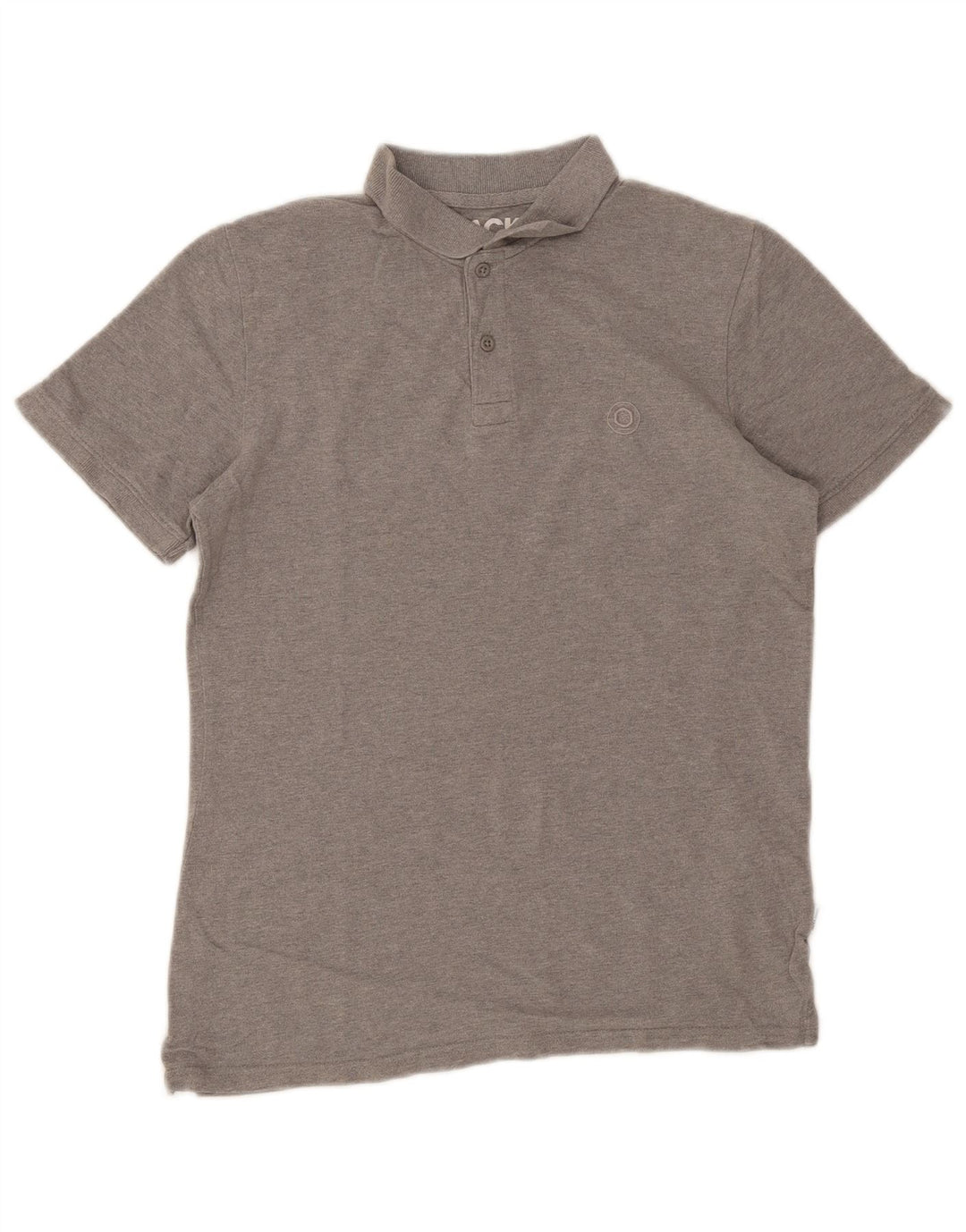 Polo da uomo Jack & Jones piccola in cotone grigio