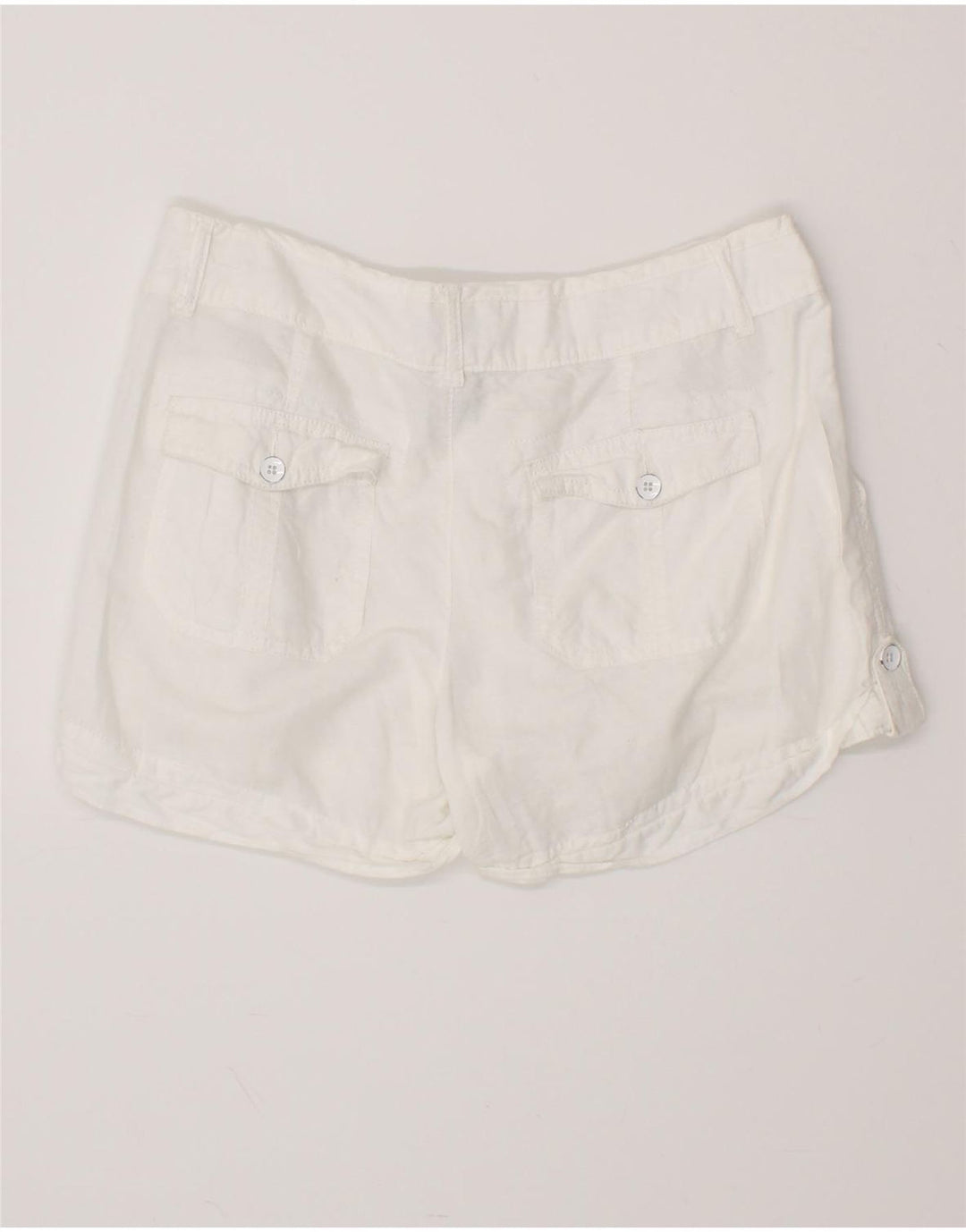 CONVERSE Pantaloncini casual da donna US 8 medi W34 Lino bianco