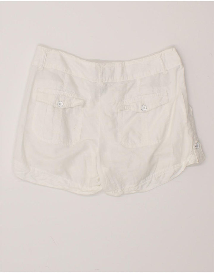CONVERSE Pantaloncini casual da donna US 8 medi W34 Lino bianco
