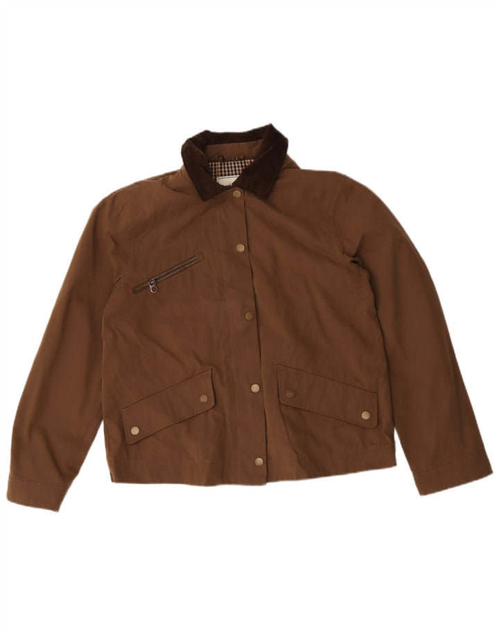 Giacca multiuso oversize da donna Joules UK 10 Small Brown Colourblock