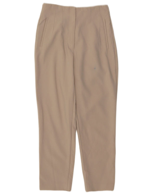 Pantaloni casual affusolati da donna Zara medi W28 L26 poliestere beige