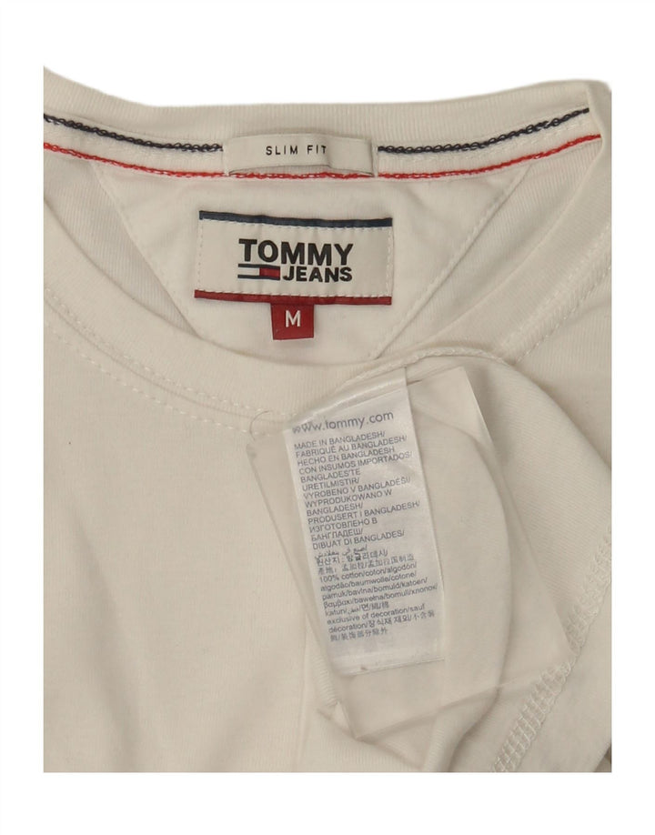Tommy Hilfiger Uomo Slim Fit Top manica lunga cotone bianco medio