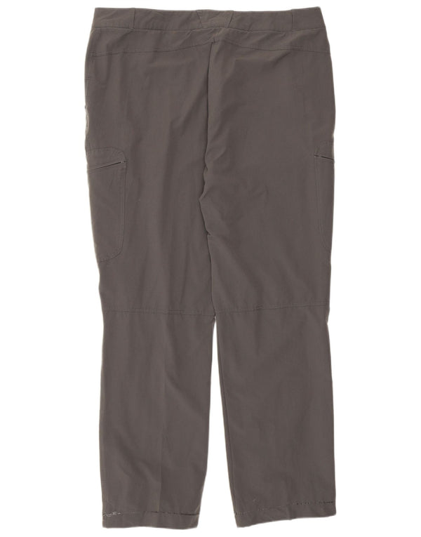 Pantaloni cargo dritti da donna Rohan UK 16 Large W36 L29 Poliammide grigio