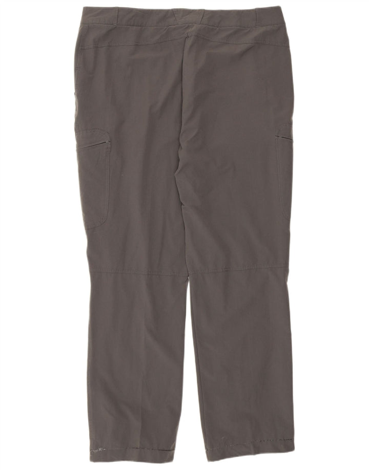 Pantaloni cargo dritti da donna Rohan UK 16 Large W36 L29 Poliammide grigio