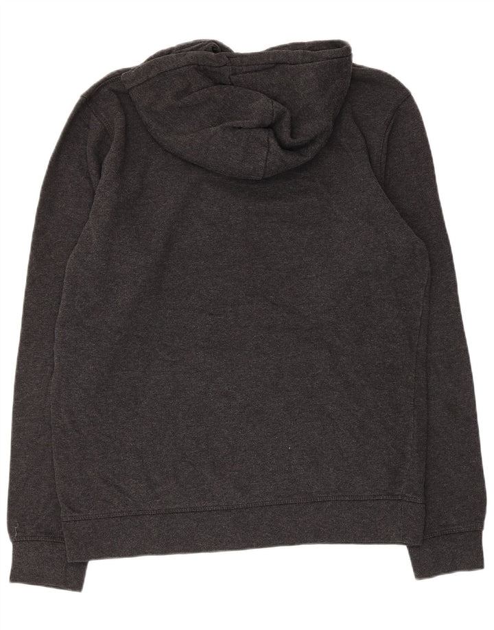 Felpa con cappuccio grafica da uomo Quiksilver grande in cotone grigio