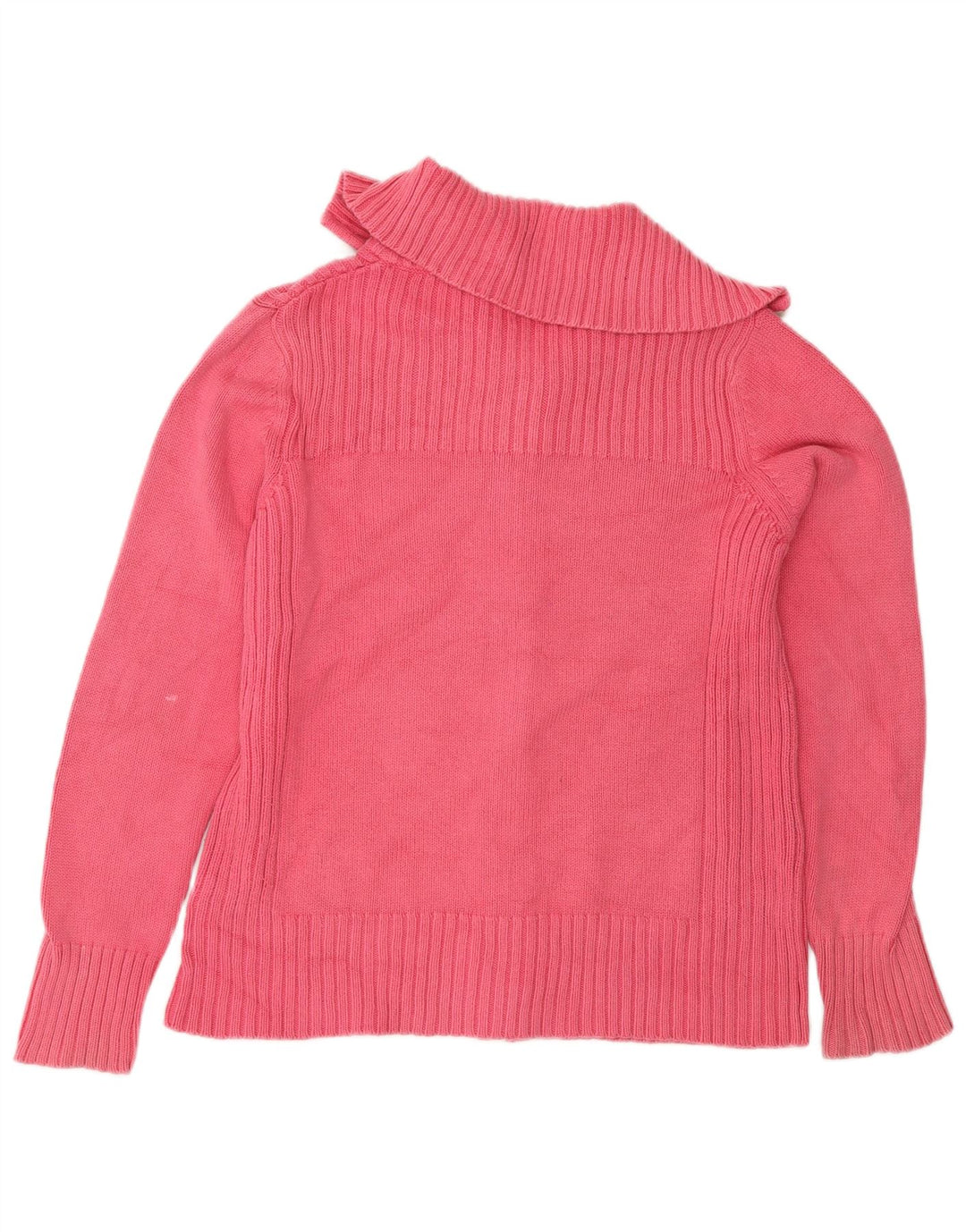 Maglione cardigan da donna Marks & Spencer UK 16 grande cotone rosa