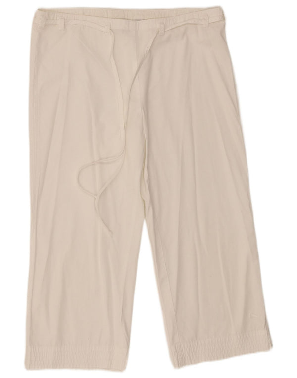 Pantaloni Capri da donna Puma UK 10 Small W32 L22 Cotone bianco