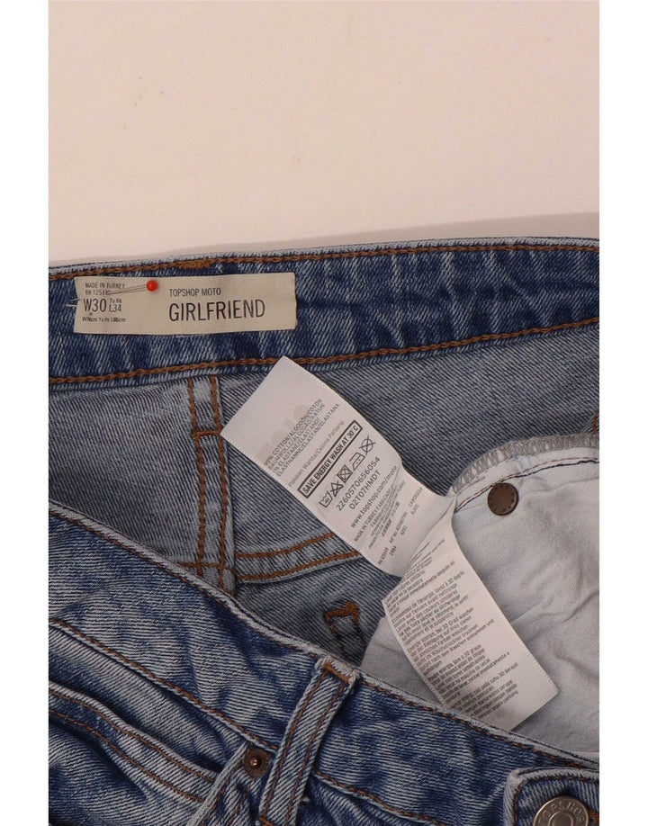 Pantaloncini di jeans da donna Topshop W30 cotone blu medio