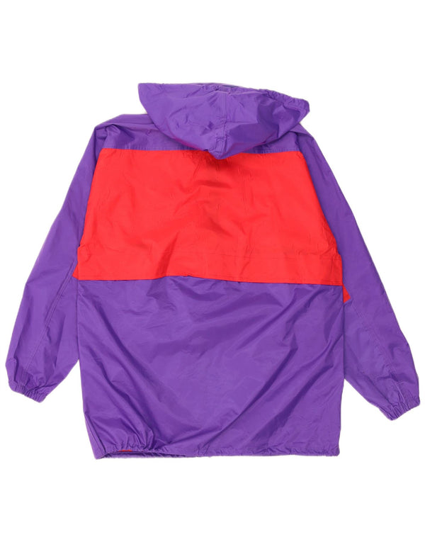 Giacca antipioggia oversize con cappuccio PUMA da uomo UK 36 Small Purple Colourblock