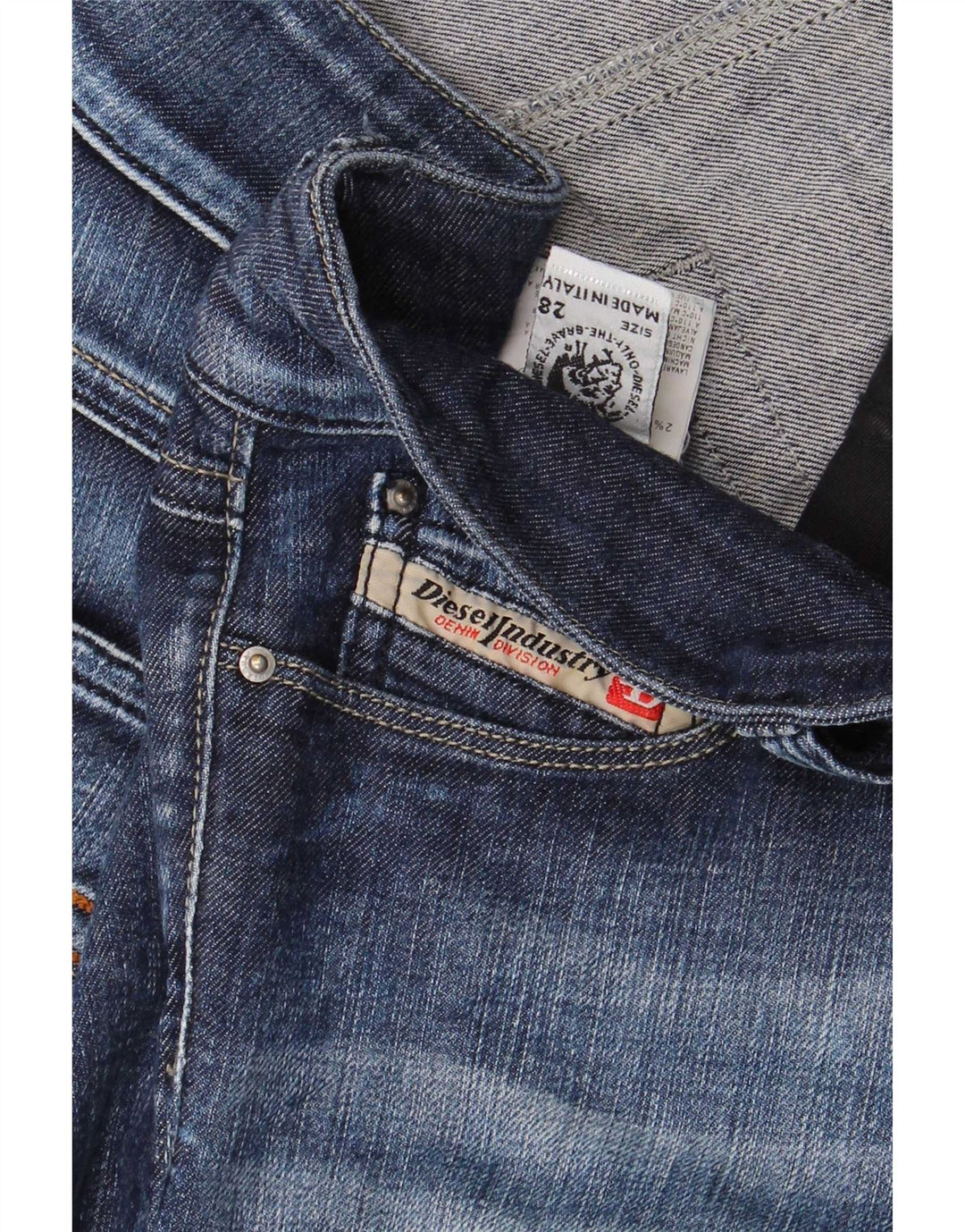 Jeans svasati da donna Diesel W28 L32 cotone blu