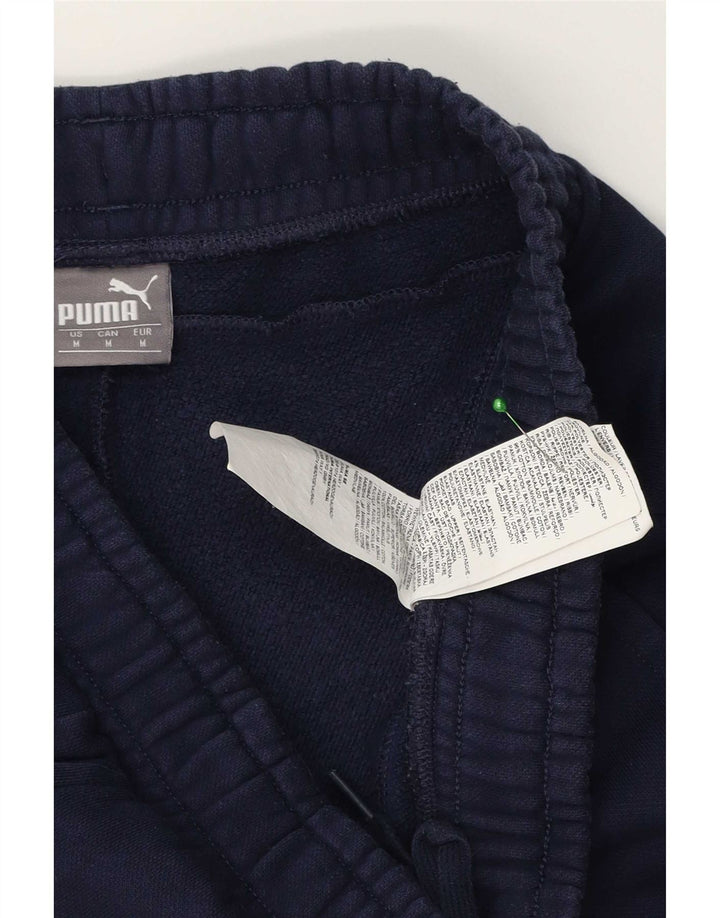 Pantaloni da tuta da uomo Puma Joggers medi in cotone blu navy